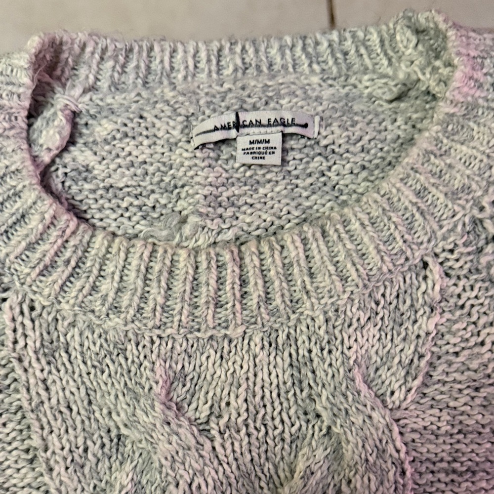 American Eagle Sweater Knit Dress Light Gray - Picture 5 of 5